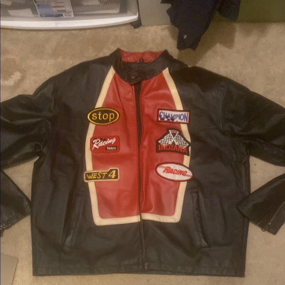 Black and Red Racing Team Jacket